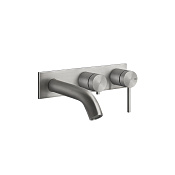 Gessi 316 Bath-Shower Смеситель для ванны встраиваемый, 2 потребителя, цвет: steel brushed 54136#239