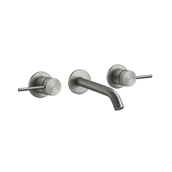 Gessi 316 Flessa Встраиваемый смеситель с изливом 14,6-12,6 cм, цвет: steel brushed 54092#239