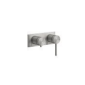 Gessi 316 Bath-Shower Смеситель для ванны встраиваемый, 2 потребителя, цвет: steel brushed 54079#239