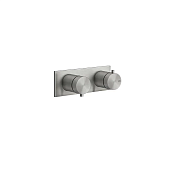 Gessi 316 Bath-Shower Термостат для душа встраиваемый, запорный вентиль, цвет: steel brushed 54032#239