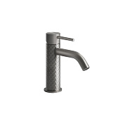 Gessi 316 Intreccio Смеситель для раковины на 1 отв., излив 12,3 cм, цвет: steel brushed 54102#239