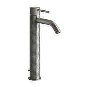 Gessi 316 Cesello Смеситель для раковины на 1 отв., излив 12,3 cм, цвет: steel brushed 54404#239