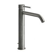 Gessi 316 Cesello Смеситель для раковины на 1 отв., излив 15,6 cм, цвет: steel brushed 54403#239