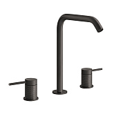 Gessi 316 Cesello Смеситель для раковины на 3 отв., цвет: brushed black metal pvd 54411#707