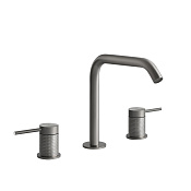 Gessi 316 Cesello Смеситель для раковины на 3 отв., излив 15,6 cм, 20,1h cм, цвет: brushed 54412#239