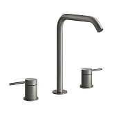 Gessi 316 Flessa Смеситель для раковины на 3 отв., излив 15,6 cм, 26,9h cм, цвет: brushed 54011#239