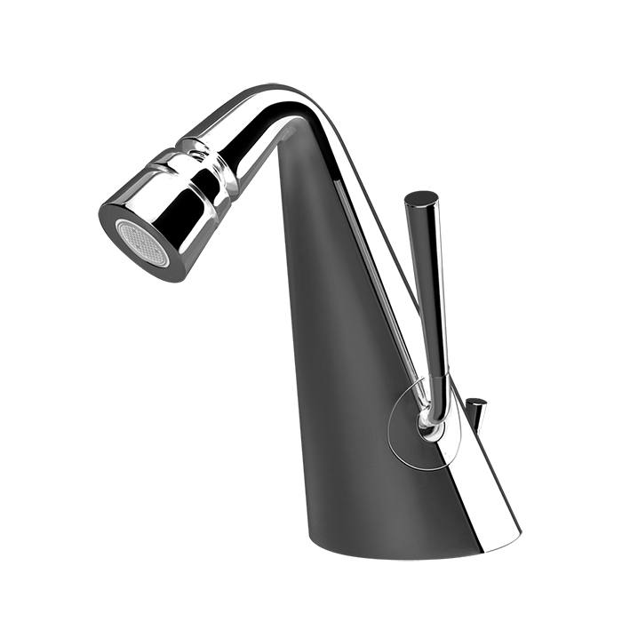 Gessi Cono Смеситель для биде, однорычажный, с донным клапаном, цвет: finox brushed nickel 45007#149