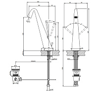 Gessi Cono Смеситель для раковины цвет finox 45004#149