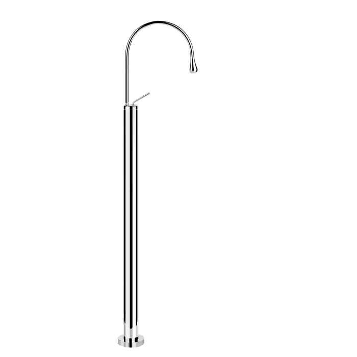 Gessi Goccia Смеситель для раковины напольный, внешняя часть, излив 28,5 см, цвет: chrome 33624#031