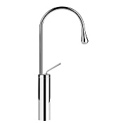 Gessi Goccia Смеситель для раковины на 1 отверстие, излив 17,4 cм, R=90, цвет хром 33809#031