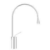 Gessi Goccia Смеситель для раковины на 1 отверстие, излив 24,4 cм, R=125, цвет белый 33605#279