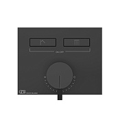 Gessi Hi-Fi Смеситель для душа встраиваемый, 2 потребителя, цвет: black metal brushed PVD 63079#707