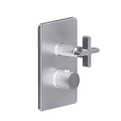 Gessi Inciso Термостат для ванны встраиваемый, 2 потребителя, цвет: finox brushed nickel 58234#149