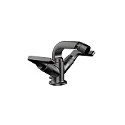 Gessi Inciso Смеситель для биде, двухвентильный, с донным клапаном, цвет: matte black 58027#299