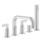 Gessi Inciso Смеситель на борт ванны на 5 отверстий, с ручн. душем, цвет: chrome 58040#031