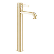 Gessi Inciso Смеситель для раковины на 1 отверстие, высокий h33,7 cм, цвет золото 58003#246