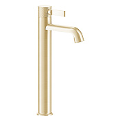 Gessi Inciso Смеситель для раковины на 1 отверстие, высокий h33,7 cм, цвет золото 58004#246