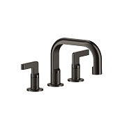 Gessi Inciso Смеситель для раковины на 3 отверстия излив 14 cм, h14,5 cм, цвет nero XL 58011#299