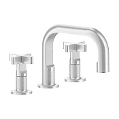 Gessi Inciso Смеситель для раковины на 3 отверстия излив 14 cм, h14,5 cм, цвет хром 58111#031