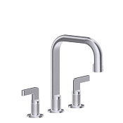 Gessi Inciso Смеситель для раковины на 3 отверстия излив 16 cм, h24 cм, цвет finox 58013#149