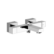 Gessi Rettangolo Термостат для ванны на 2 потребителя, излив 18,8 см, цвет: chrome 20111#031