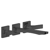 Gessi Rilievo Встраиваемый смеситель для рак. на 3 отв, с изливом 21,3 cм, цвет nero XL 59090#299