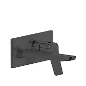 Gessi Rilievo Встраиваемый смеситель для раковины с изливом 21,5 cм, цвет nero XL 59089#299