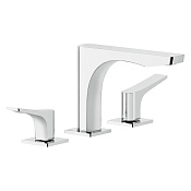 Gessi Rilievo Смеситель для раковины на 3 отв., излив 15,4 cм, цвет хром 59012#031