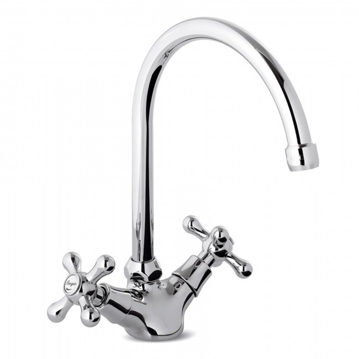 Bongio Kitchen Кухонный смеситель с поворотным изливом, цвет хром 15580CR00
