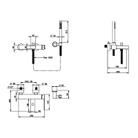 Bongio Stelth Смеситель для ванны, цвет золото 01526OR0D