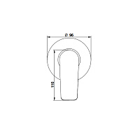 Bongio Gio Смеситель встроенный для душа, цвет хром 80524CRPR