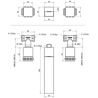 Bongio Pure Glam Смеситель для раковины, цвет золото/Swarovski прозрачные 6P538OR2201EU