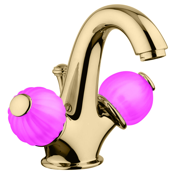 Bongio Rivoli Смеситель для раковины на 1 отв., цвет золото/Ruby 09 05521OR09