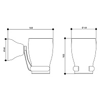 Bongio Axel Стакан подвесной, 14х10 см, цвет хром 15014CR00