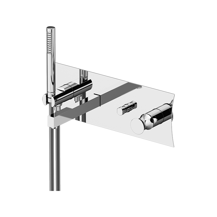 Gattoni Intersezione Cмеситель втроенный для ванны, цвет: хром 4705/47C0cr