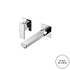 Gattoni Kubik Смеситель для раковины встраиваемый на 2 отв., цвет: Bianco Opaco 2539/25BO