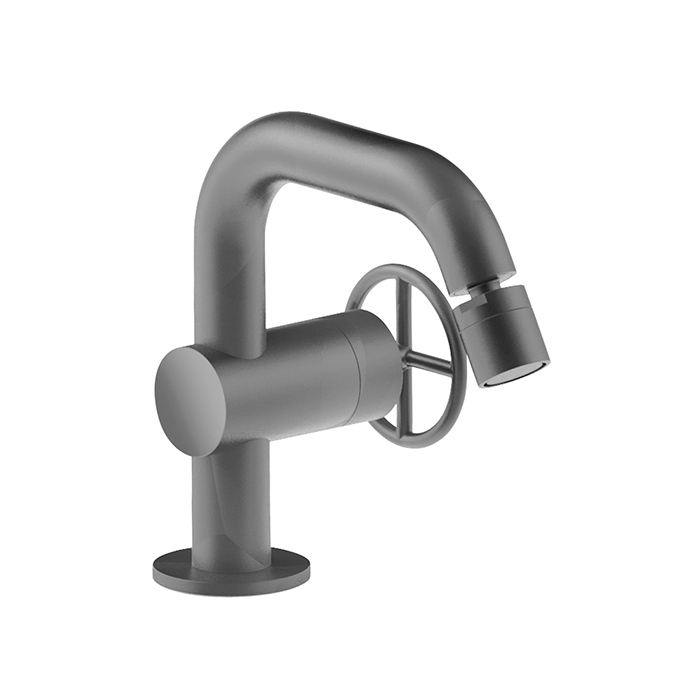 Fantini Fontane Bianche Смеситель для биде, 1 отв., цвет Matt Gun Metal PVD 47 P5 P008W