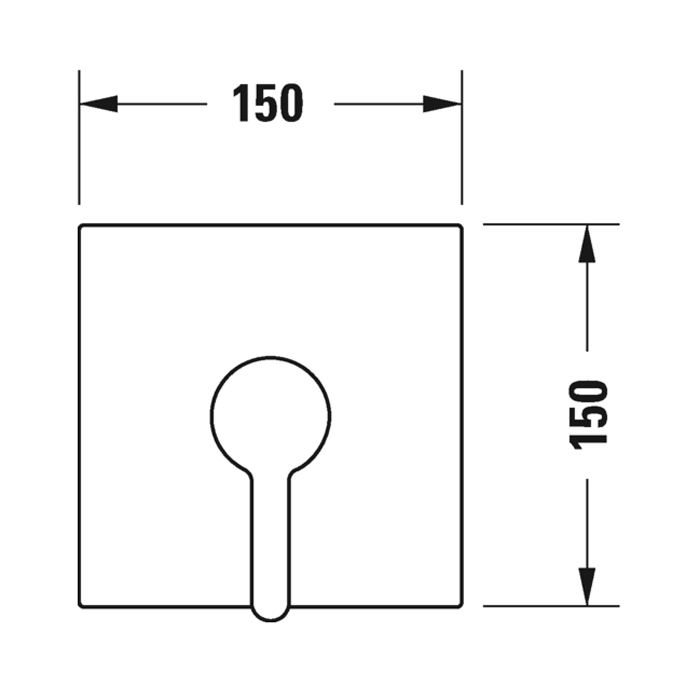 Duravit C.1 Смеситель для душа скрытого монтажа, цвет хром C14210009010