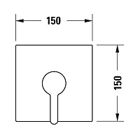 Duravit C.1 Смеситель для душа скрытого монтажа, цвет хром C14210009010
