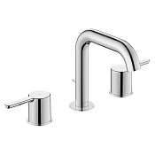 Duravit C.1 Смеситель для раковины на 3 отв., излив 14 cм, цвет: хром C11060005010