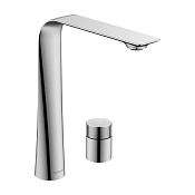 Duravit D.1 Смеситель для раковины на 2 отв., ручка-цилиндр, h25,3 см, цвет: хром D11130009010