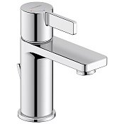 Duravit D-Neo Смеситель для раковины на 1 отв., h15,1 cм, EcoStart, цвет: хром DE1011001010