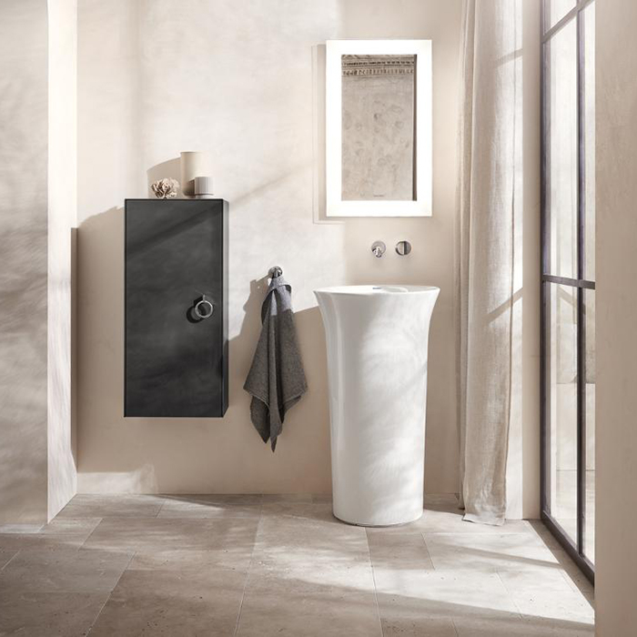 Duravit White Tulip Смеситель для раковины, встраиваемый, излив 22,5 cм, цвет хром WT1070004010