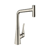 Hansgrohe Metris Select M71 Смеситель для кух. мойки однорыч. 320, с выдв. изл. цвет: нержав. сталь 73803800