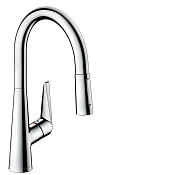 Hansgrohe Talis M51 Смеситель для кухонной мойки однорычажный 200 с выдвижным изливом, цвет: хром 73851000