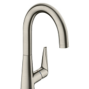 Hansgrohe Talis M51 Смеситель для кухонной мойки однорычажный 220 1jet, цвет: нержавеющая сталь 72814800