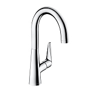 Hansgrohe Talis M51 Смеситель для кухонной мойки однорычажный 220 1jet, цвет: хром 72814000