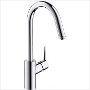 Hansgrohe Talis M52 Смеситель для кухонной мойки однорычажный 260 с выдвижным изливом, цвет: хром 73864000