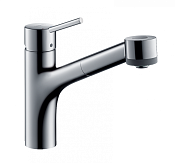 Hansgrohe Talis M52 Смеситель для кухонной мойки однорычажный 170 с выдвижным изливом, цвет: хром 73860000