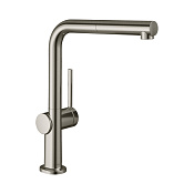 Hansgrohe Talis M54 Смеситель для кухонной мойки однорыч. 270, с выдв. излив. цвет: нержав. сталь 72808800